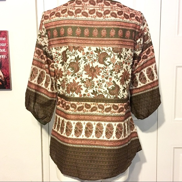 ART AND SOUL boho paisley tunic - Picture 5 of 6